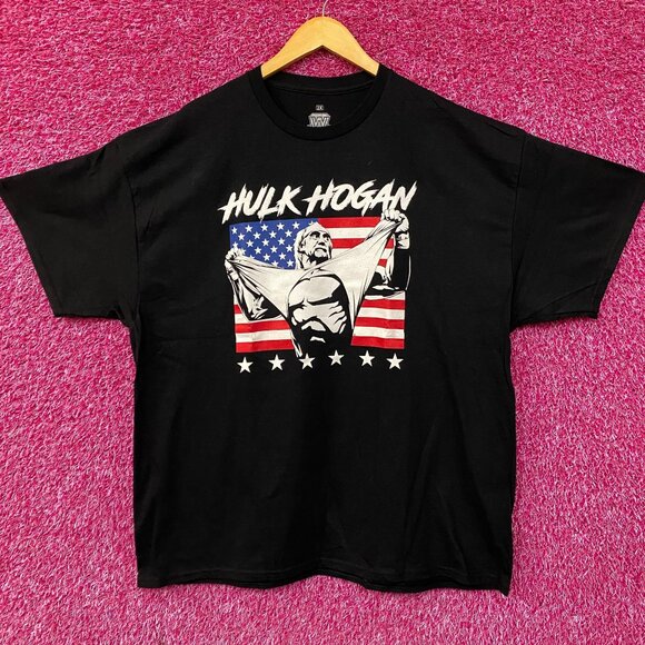 WWE Other - WWE Hulk Hogan American Flag Poster T-Shirt 2XL